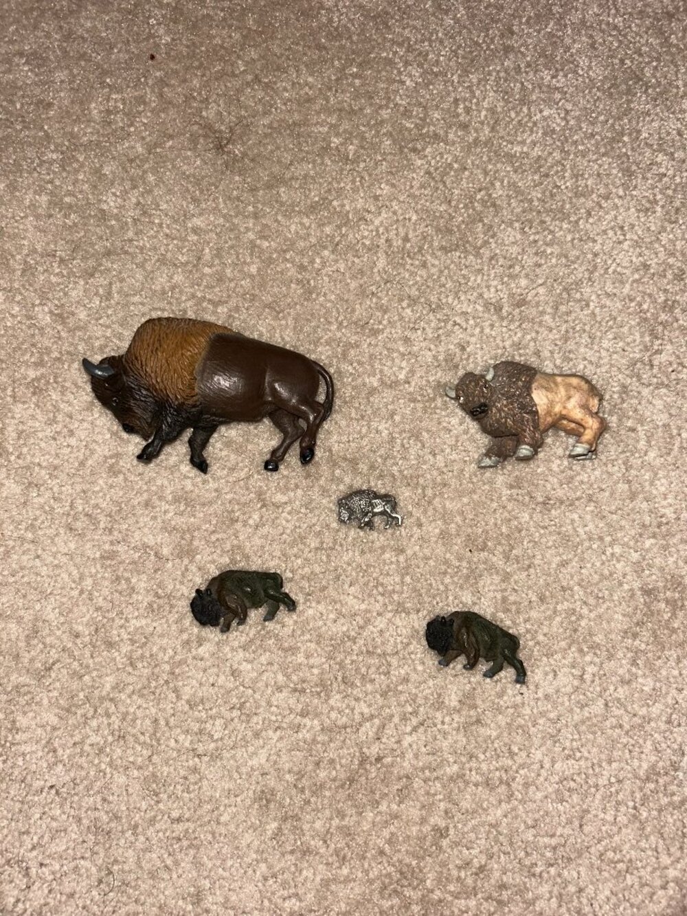 Bison figurines
